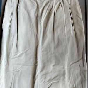 JH collectibles mint green suede leather skirt size 8 NWT